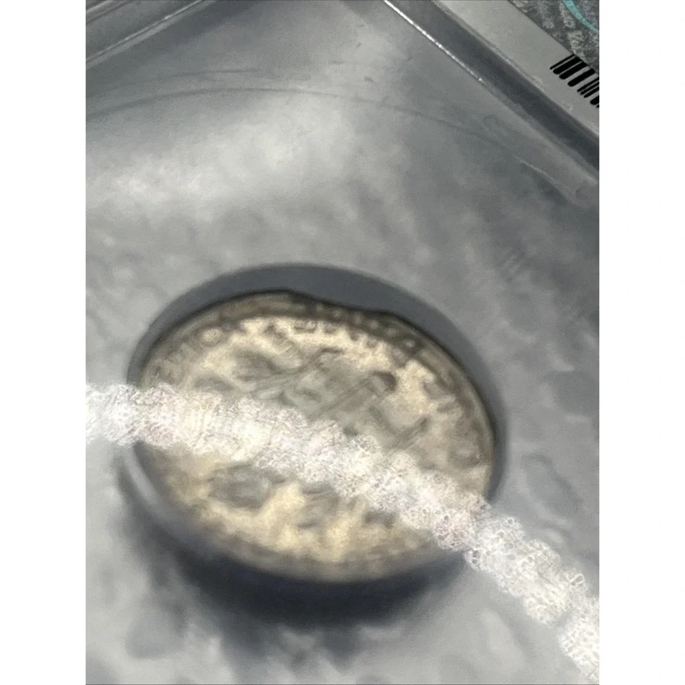 1964 Roosevelt Silver Dime - ICG AU55 - MAJOR CLIPPED PLANCHET MINT ERROR